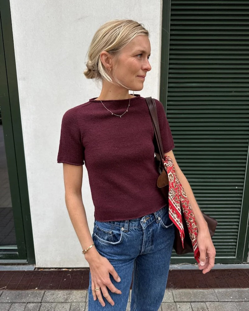 Ivy Tee - Baumwolle Leinen | körpernah und kühlend aus Tynn Line von Sandnes Garn