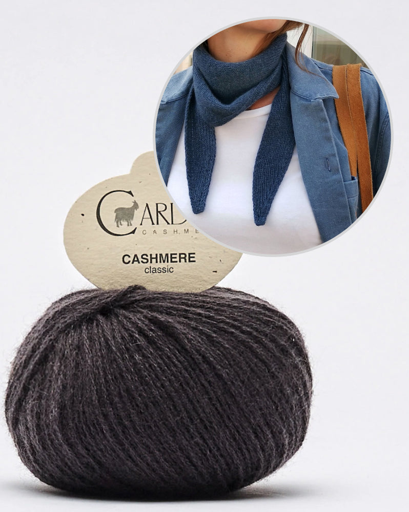 Paula-m Jackie Bandana mit Classic Cashmere von Cardiff 18