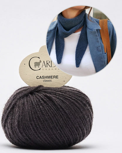 Paula-m Jackie Bandana mit Classic Cashmere von Cardiff 18