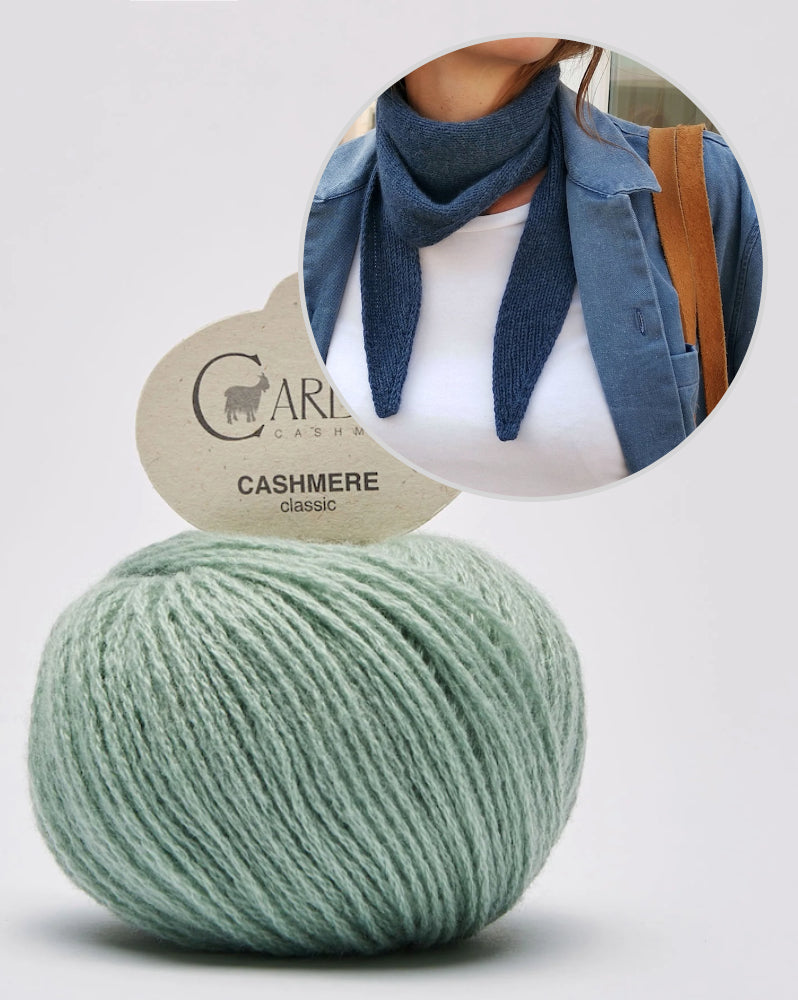 Paula-m Jackie Bandana mit Classic Cashmere von Cardiff 15