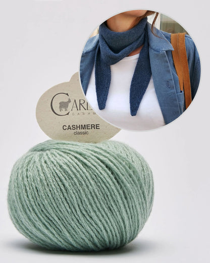 Paula-m Jackie Bandana mit Classic Cashmere von Cardiff 15