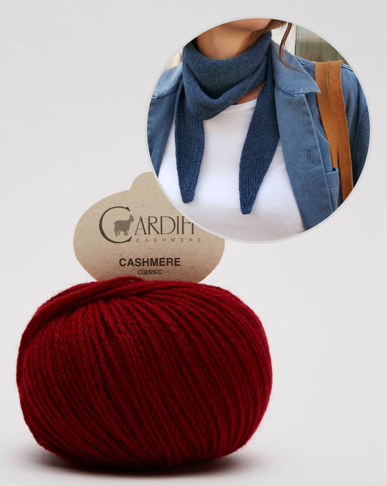 Paula-m Jackie Bandana mit Classic Cashmere von Cardiff 12