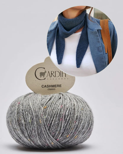 Paula-m Jackie Bandana mit Classic Cashmere von Cardiff 11