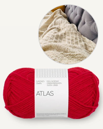 Rabea von gute-garne Jahresdecke mit Atlas von Sandnes Garn 40