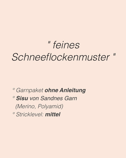 January Socks | Schneeflockenmuster aus Sisu von Sandnes Garn mit Gratisanleitung