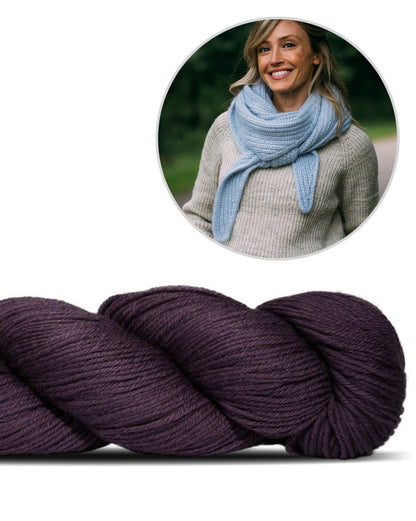 Jaunty Shawl | schlicht und wunderschön aus Cheeky Merino Joy von Rosy Green Wool