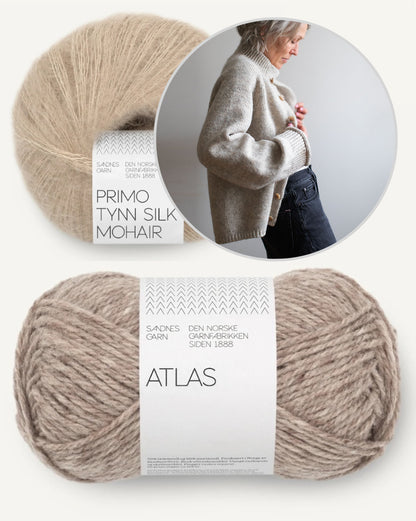 Jilli Jacket | lässige Jacke aus Atlas und Primo von Sandnes Garn