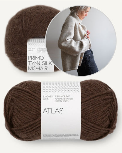 Jilli Jacket | lässige Jacke aus Atlas und Primo von Sandnes Garn