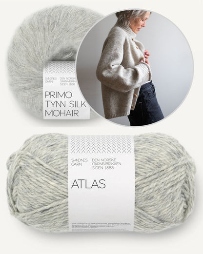 Jilli Jacket | lässige Jacke aus Atlas und Primo von Sandnes Garn