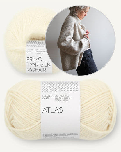 Jilli Jacket | lässige Jacke aus Atlas und Primo von Sandnes Garn