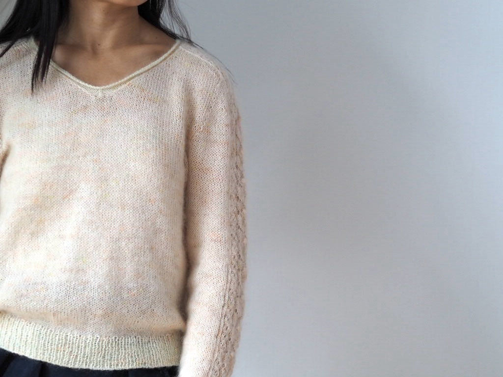 Tea of Heaven Sweater von Joanna Ang mit Alpakka Folgetrad und Tynn Silk Mohair von Sandnes Garn 2