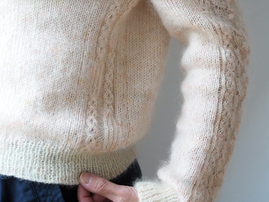 Tea of Heaven Sweater von Joanna Ang mit Alpakka Folgetrad und Tynn Silk Mohair von Sandnes Garn 6