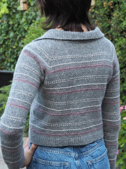 Morse Polo | zarte Strukturstreifen aus Le Petit Lambswool von Biches & Bûches