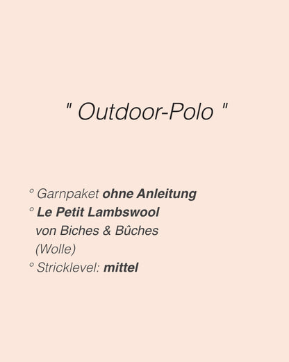 Morse Polo | zarte Strukturstreifen aus Le Petit Lambswool von Biches & Bûches