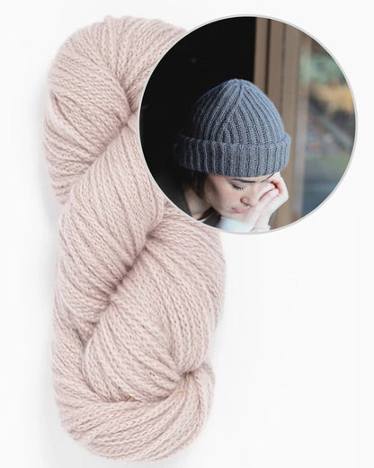 Jorn Hat | delicate ribbed hat made from Far by Woolfolk