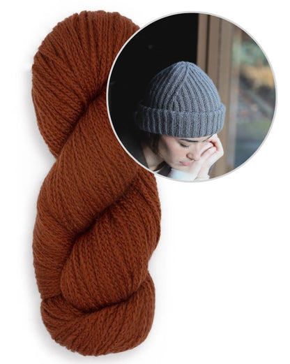Jorn Hat | delicate ribbed hat made from Far by Woolfolk