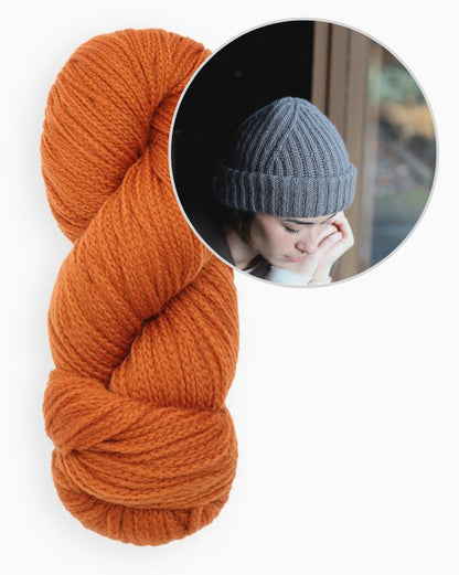 Jorn Hat | delicate ribbed hat made from Far by Woolfolk