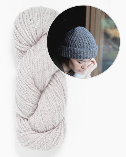 Jorn Hat | delicate ribbed hat made from Far by Woolfolk