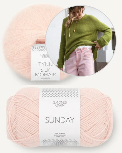 Kutovakika Juice Sweater mit Sunday und Tynn Silk Mohair von Sandnes Garn 13
