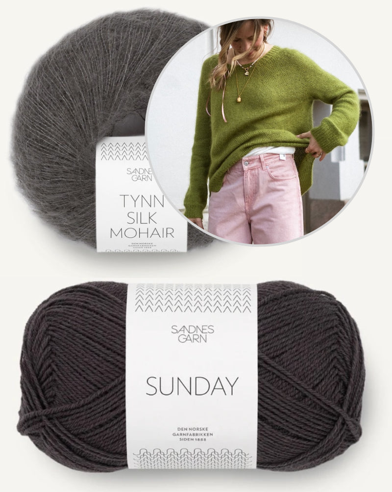 Kutovakika Juice Sweater mit Sunday und Tynn Silk Mohair von Sandnes Garn 14