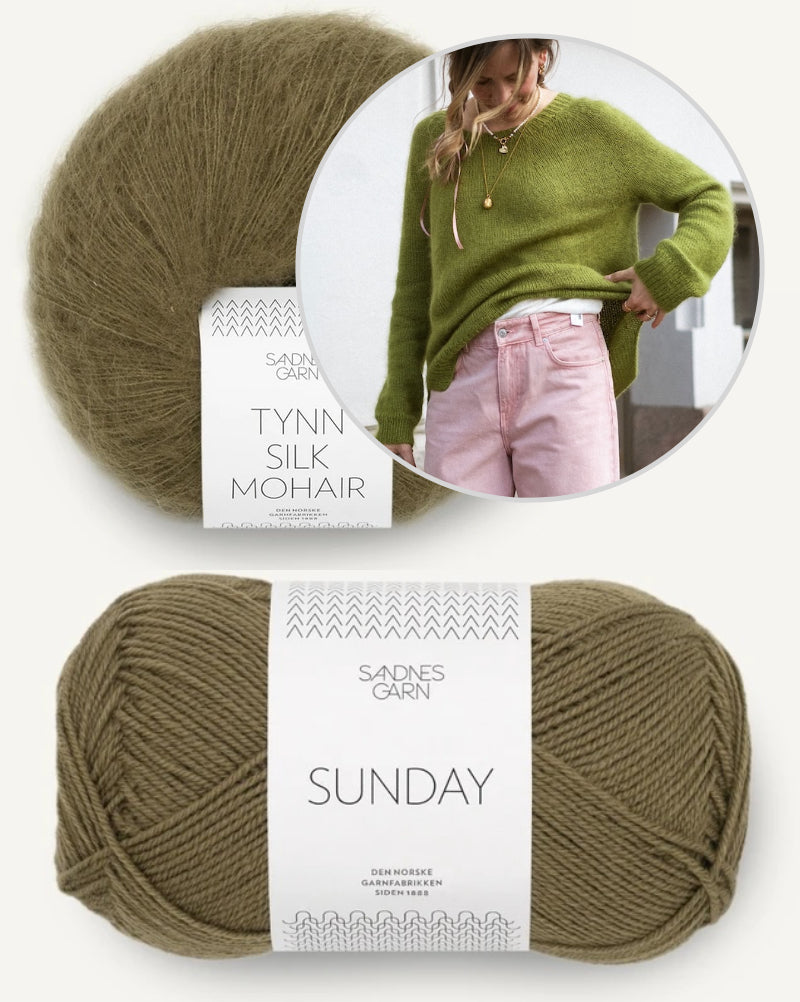 Kutovakika Juice Sweater mit Sunday und Tynn Silk Mohair von Sandnes Garn 16