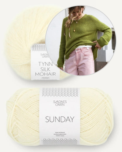 Kutovakika Juice Sweater mit Sunday und Tynn Silk Mohair von Sandnes Garn 11