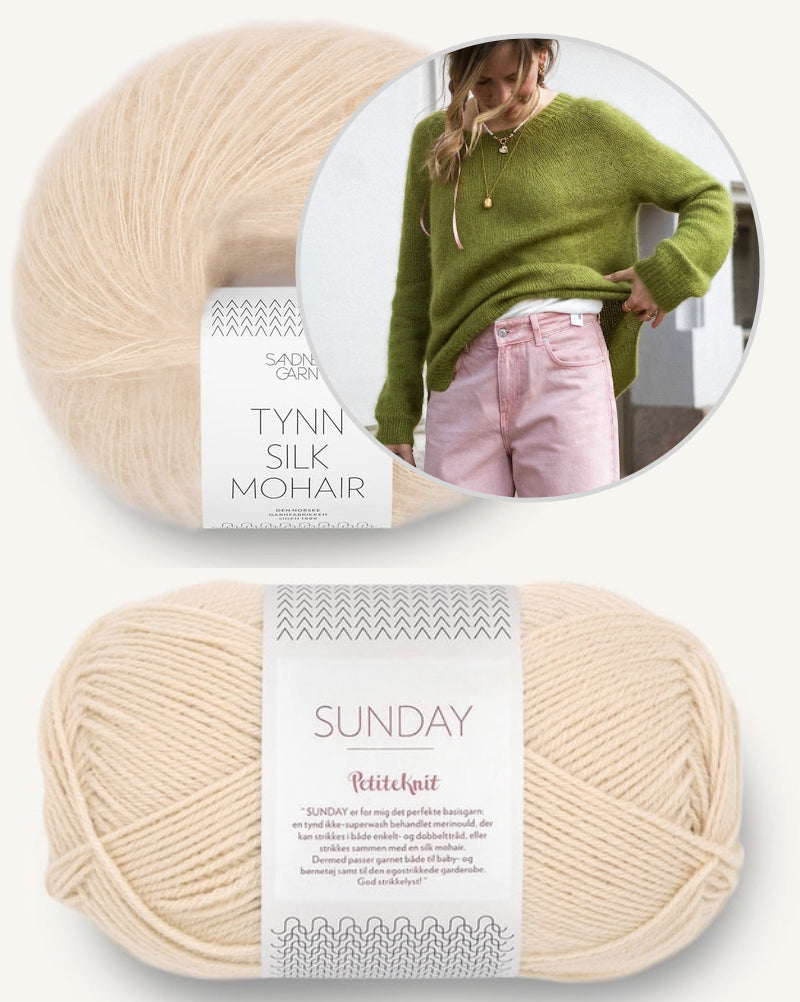 Kutovakika Juice Sweater mit Sunday und Tynn Silk Mohair von Sandnes Garn 10