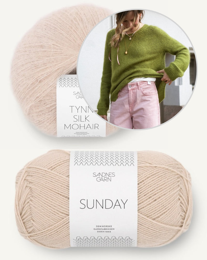 Kutovakika Juice Sweater mit Sunday und Tynn Silk Mohair von Sandnes Garn 12