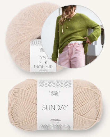 Kutovakika Juice Sweater mit Sunday und Tynn Silk Mohair von Sandnes Garn 12