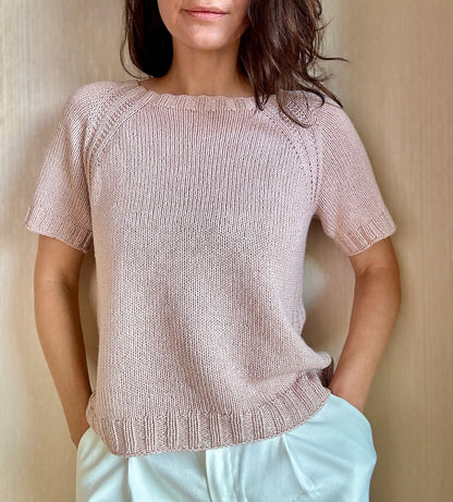 Mellow Mood Top | Basic Shirt, luftig weich aus Line von Sandnes Garn