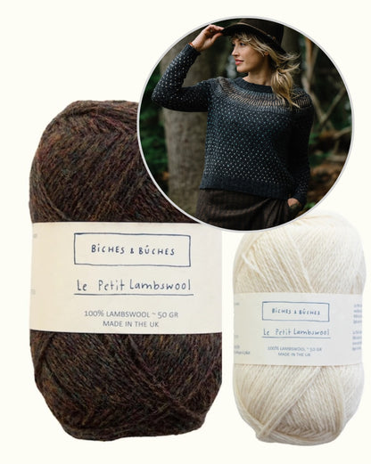 Pull Junction | pull norvégien romantique en Le Petit Lambswool de Biches & Bûches