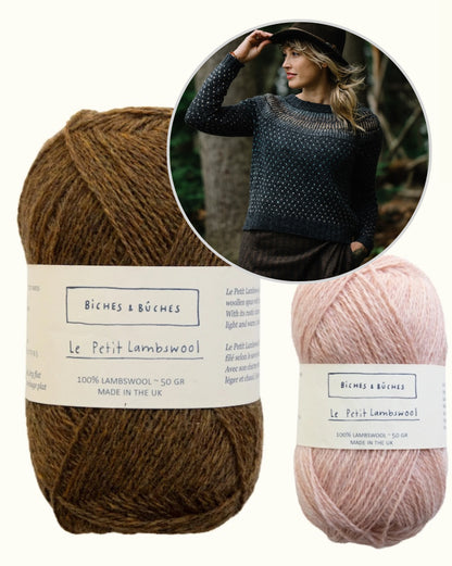 Pull Junction | pull norvégien romantique en Le Petit Lambswool de Biches & Bûches