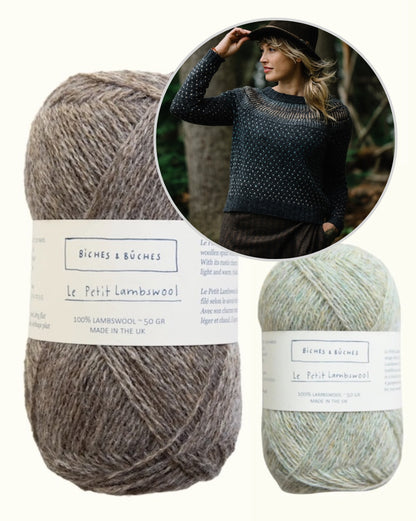 Pull Junction | pull norvégien romantique en Le Petit Lambswool de Biches & Bûches