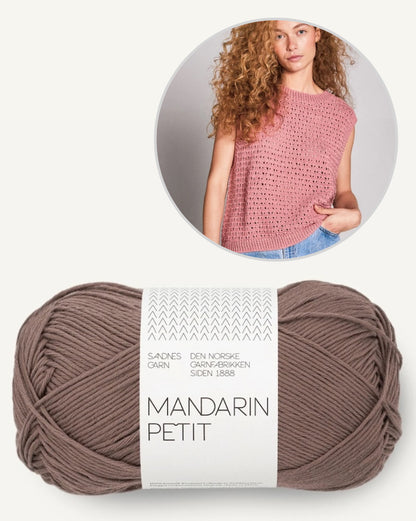 June Top Sandnes | casual lace pattern made from Mandarin Petit by Sandnes Garn