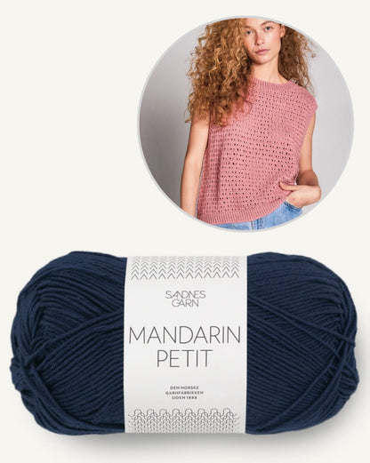 June Top Sandnes | casual lace pattern made from Mandarin Petit by Sandnes Garn