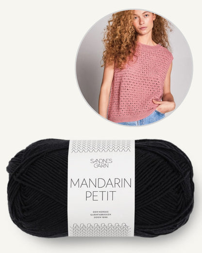 June Top Sandnes | casual lace pattern made from Mandarin Petit by Sandnes Garn