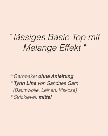 June Top | enkel og smuk i Tynn Line fra Sandnes Garn