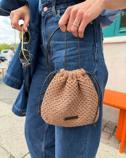 Juno Satchel | feines Lochmuster aus Crealino von Lang Yarns