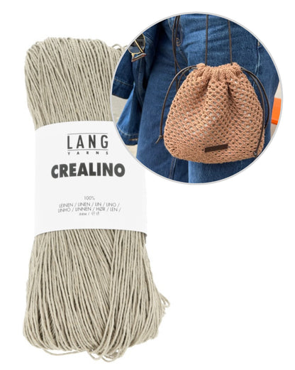 Juno Satchel | feines Lochmuster aus Crealino von Lang Yarns