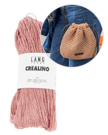 Juno Satchel | feines Lochmuster aus Crealino von Lang Yarns