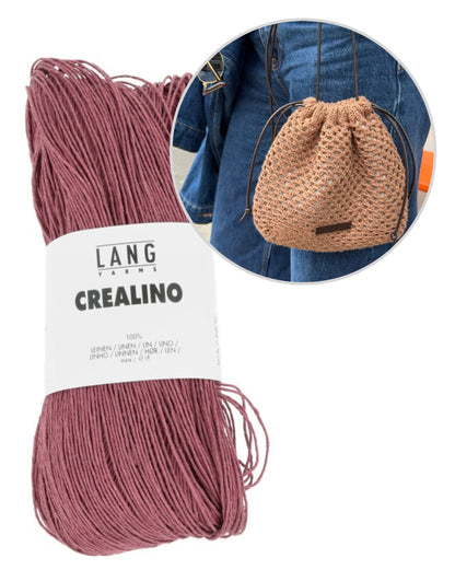 Juno Satchel | feines Lochmuster aus Crealino von Lang Yarns