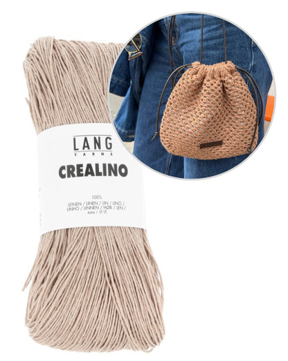 Juno Satchel | feines Lochmuster aus Crealino von Lang Yarns
