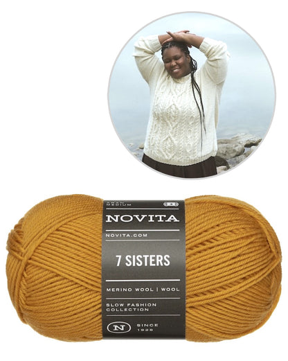 Pull torsadé Juurilla | élégance classique en 7 Brothers de Novita