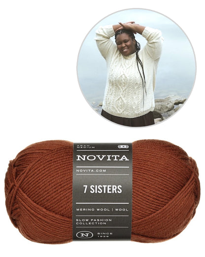 Pull torsadé Juurilla | élégance classique en 7 Brothers de Novita