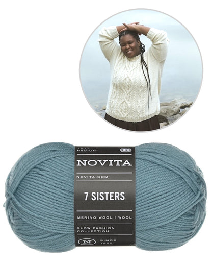 Pull torsadé Juurilla | élégance classique en 7 Brothers de Novita