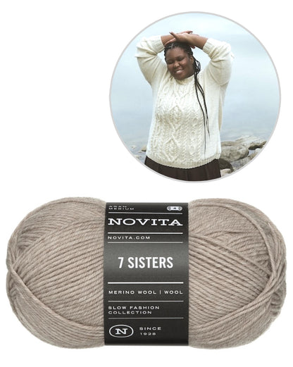 Pull torsadé Juurilla | élégance classique en 7 Brothers de Novita