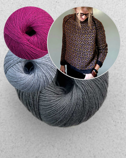 Kaleidoscope Sweater | all over zartes Muster aus Puno Winikunka von Pascuali