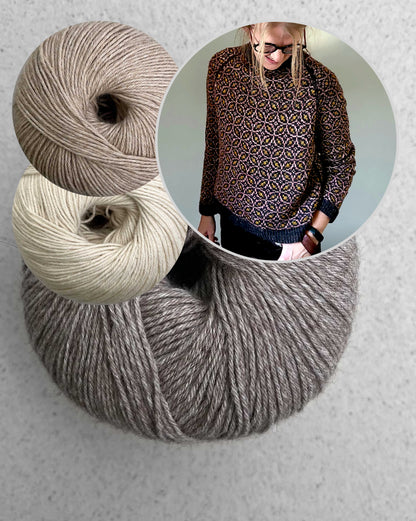 Kaleidoscope Sweater | all over zartes Muster aus Puno Winikunka von Pascuali