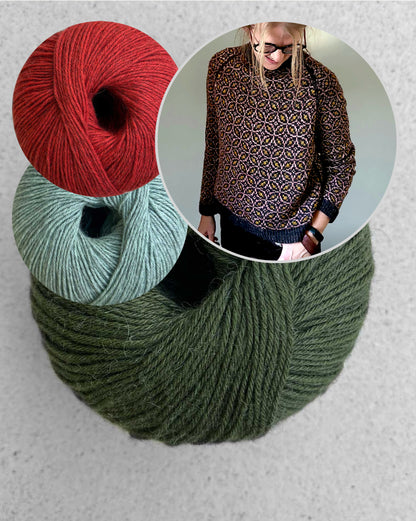 Kaleidoscope Sweater | all over zartes Muster aus Puno Winikunka von Pascuali