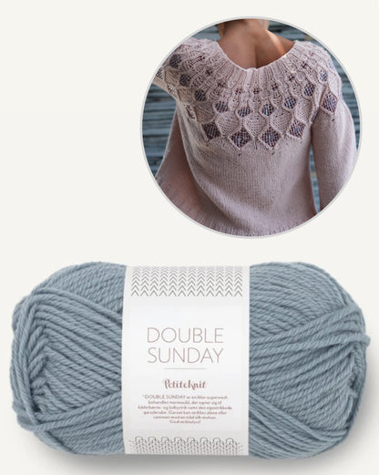 Kaleidoscope Sweater | glitzer Perlen und Double Sunday von Sandnes Garn